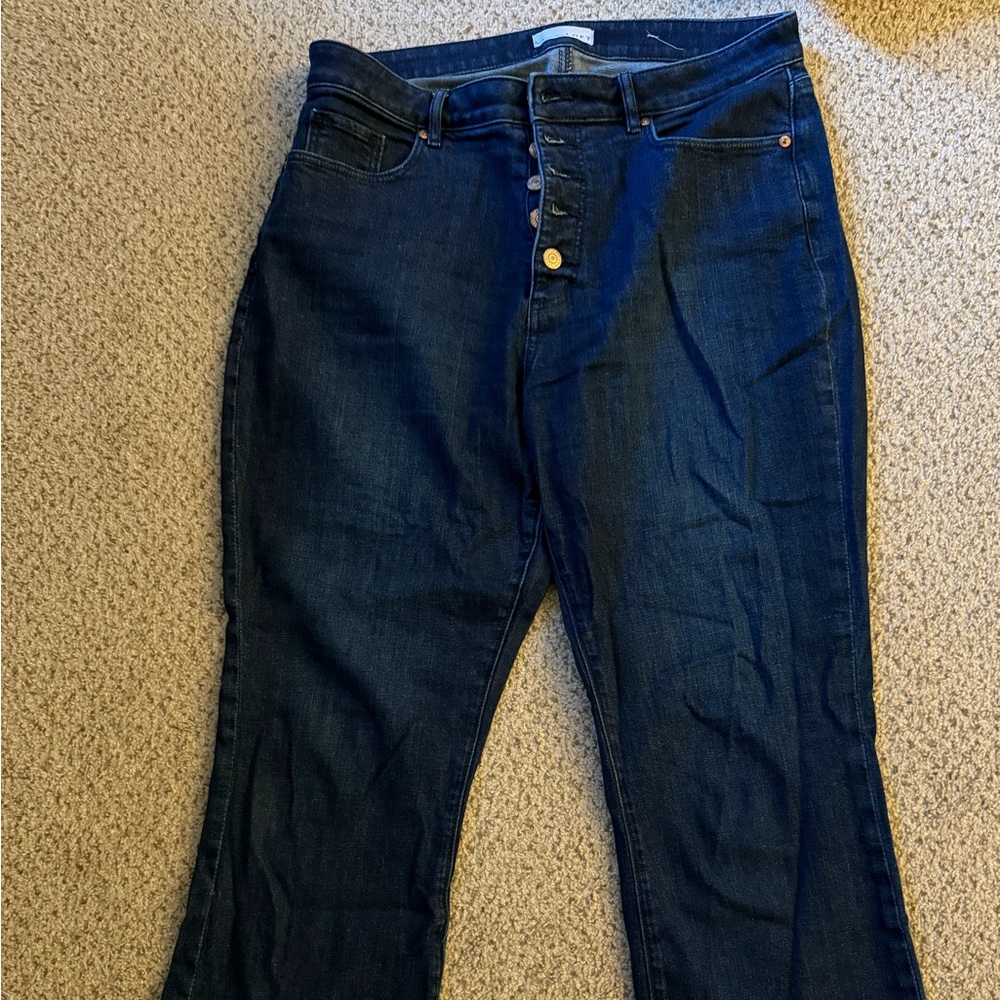 Size 12 Women's Dark Blue LOFT Jeans